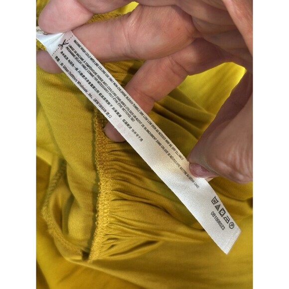 Intimately Free People Want Your Love Slip Dress Yellow Gold Small Mustard Mini - Picture 10 of 13